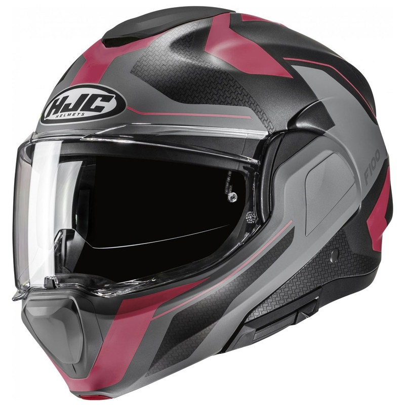 HJC F100 Bios MC8SF must-hall-lilla kokkupandav mootorratta kiiver