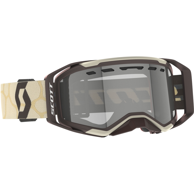 Motokrossiprillid SCOTT Prospect 2.0 Enduro LS beežikas-pruun, valgustundliku pleksiga.