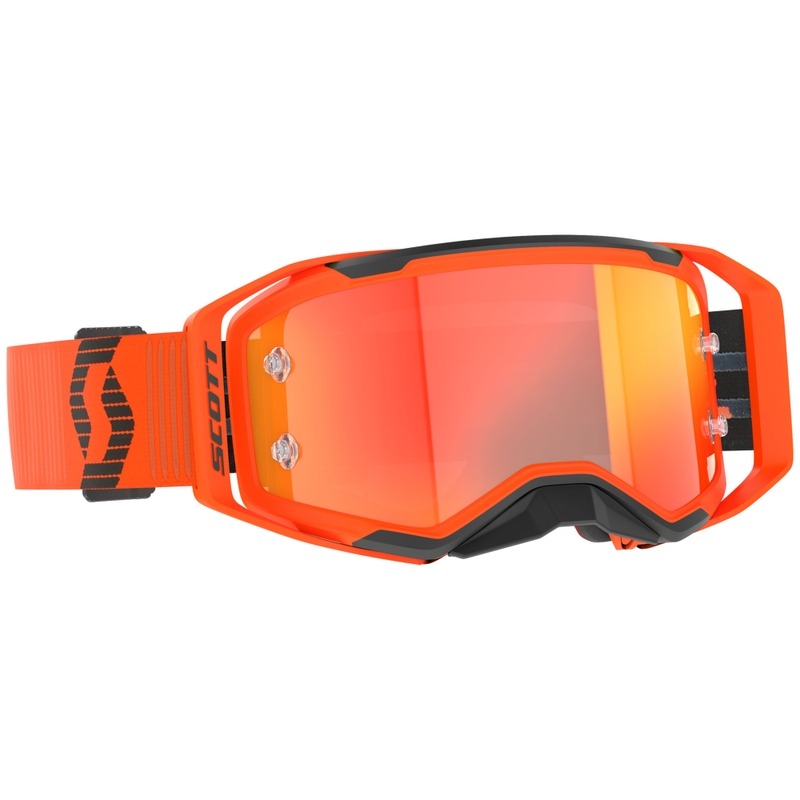 Motokrossiprillid SCOTT Prospect 2.0 oranž-mustad oranži peegelplekiga