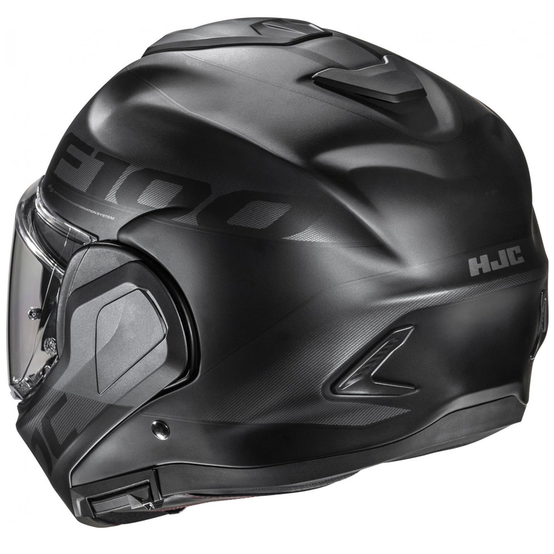 HJC F100 Hetal MC5SF mustahall mootorratta kiiver.