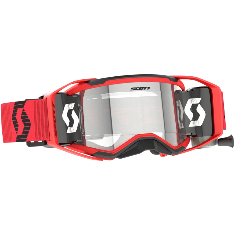 Motokrosové brýle SCOTT Prospect 2.0 WFS červeno-černé s čirým plexi