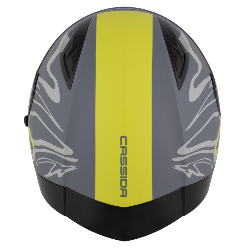 Integreeritud kiiver Cassida Orbit Multivers matt hall-fluo kollane-must