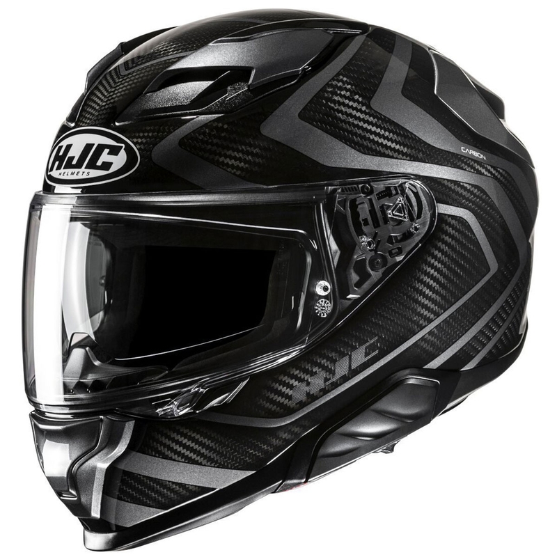 Integreeritud mootorratta kiiver HJC F71 Carbon Nevio MC3H mustahall