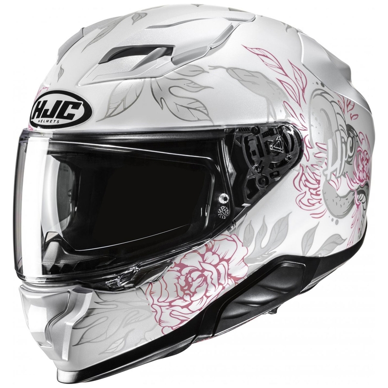 Integreeritud mootorratta kiiver HJC F71 Eliz MC8 valge-hall