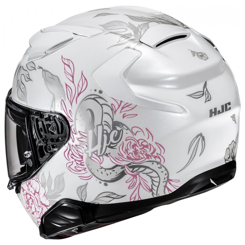 Integreeritud mootorratta kiiver HJC F71 Eliz MC8 valge-hall