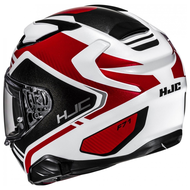 Integreeritud mootorratta kiiver HJC F71 Tozz MC1 valge-punane-must