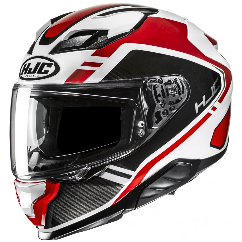 Integreeritud mootorratta kiiver HJC F71 Tozz MC1 valge-punane-must