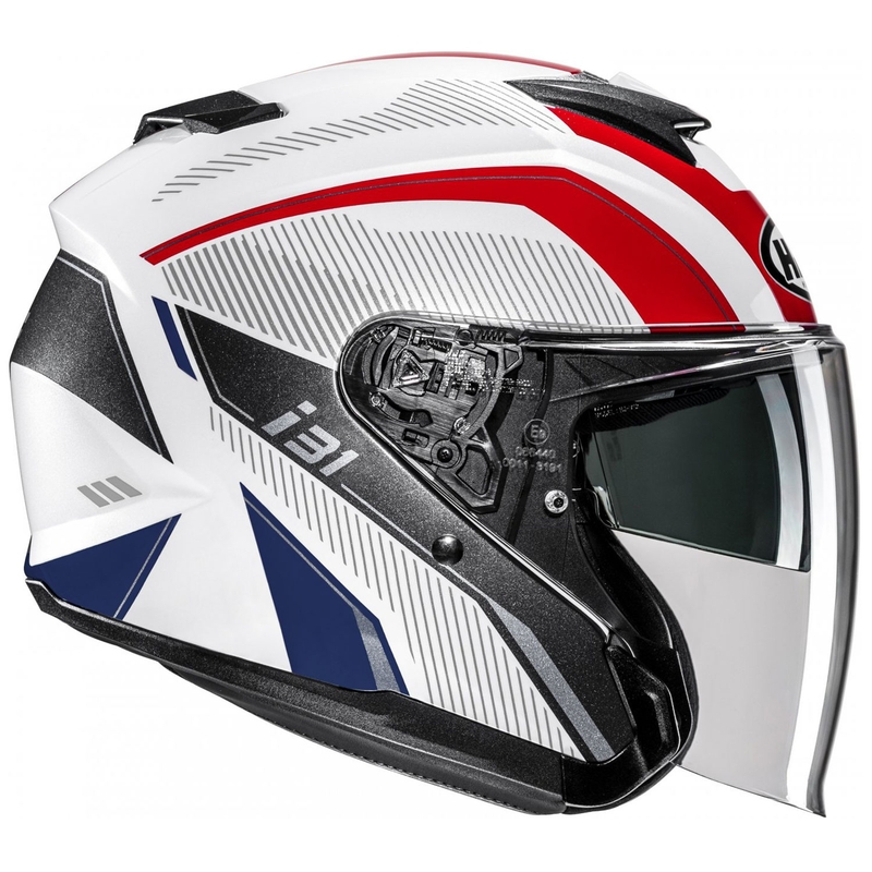 Avatud mootorratta kiiver HJC i31 Reno MC21 valge-punane-sinine