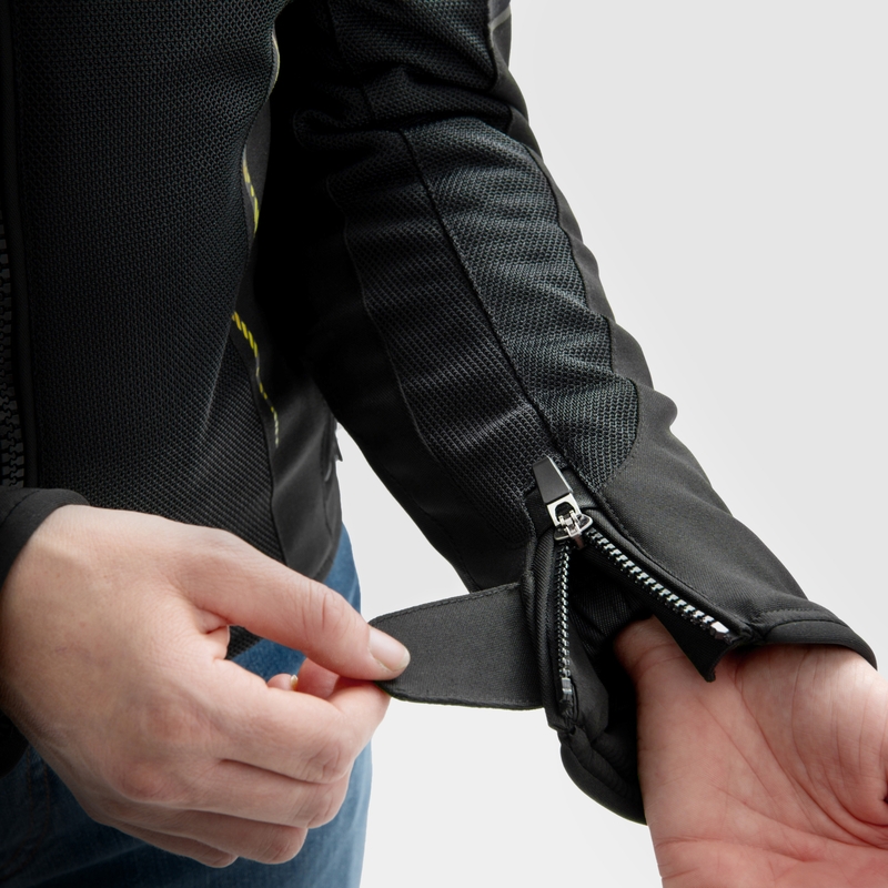 Naiste Rebelhorn Jax must-fluo kollane mootorratta jakk