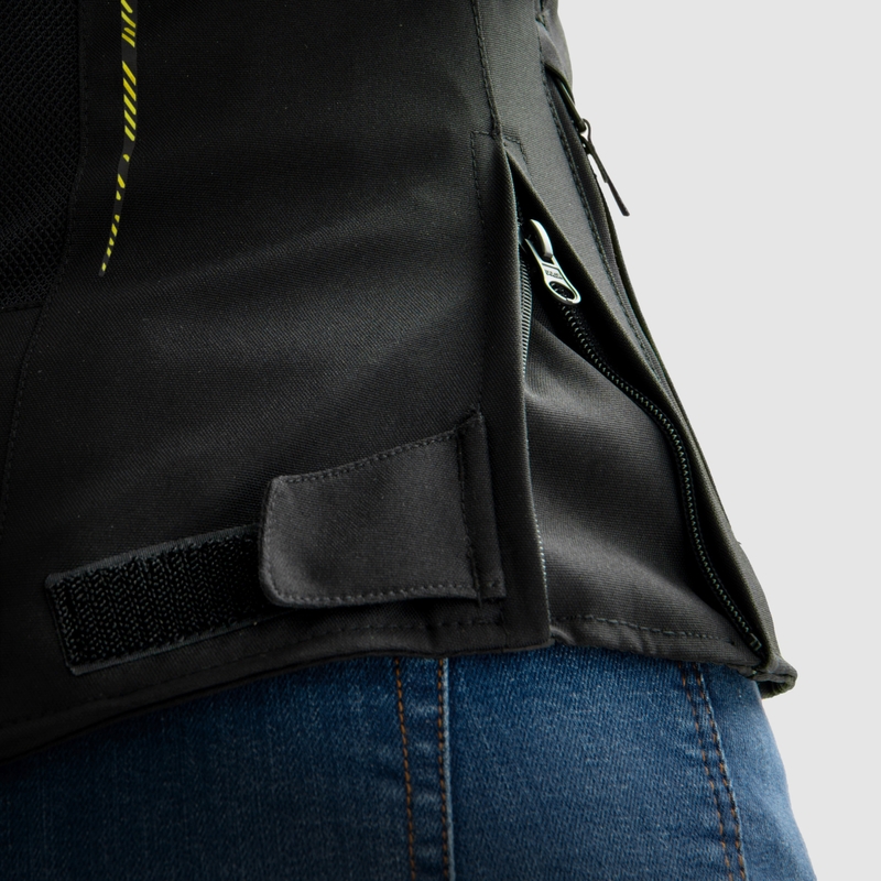 Naiste Rebelhorn Jax must-fluo kollane mootorratta jakk