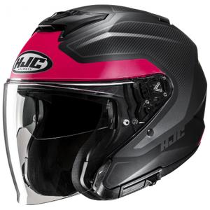 Avatud mootorratta kiiver HJC i31 Tevis MC8SF punane-must