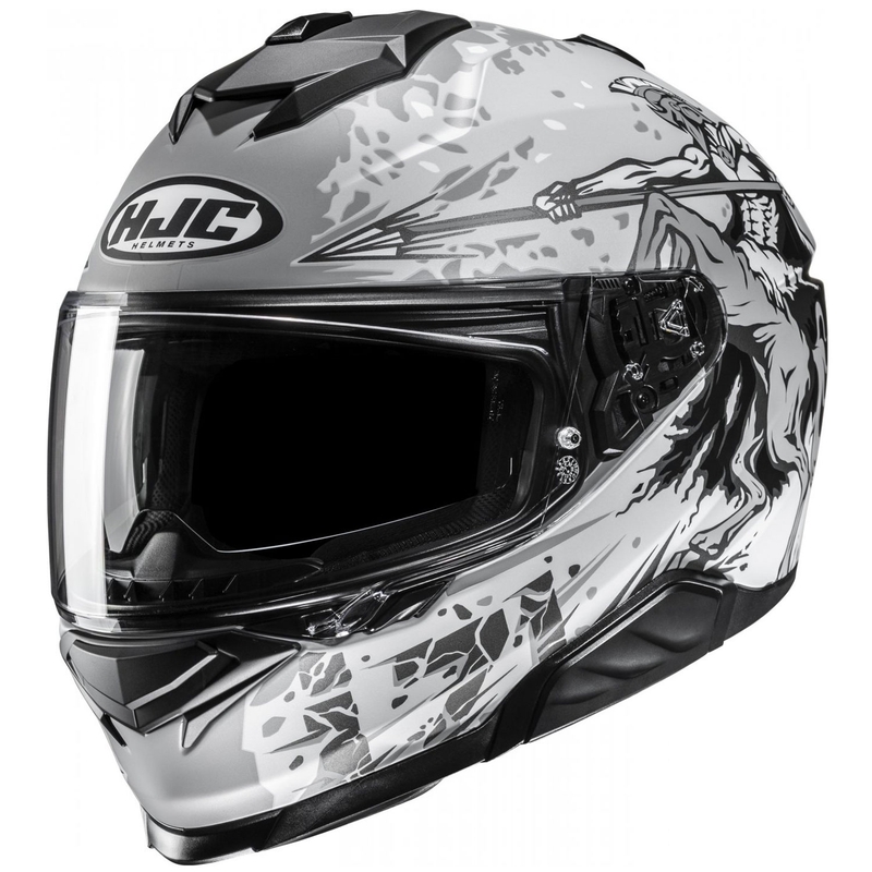 Integreeritud mootorratta kiiver HJC i71 Taurus MC10SF hall-must