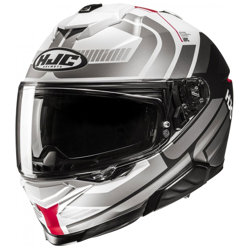 HJC i71 Viz MC1SF integreeritud mootorratta kiiver valge-hall-must