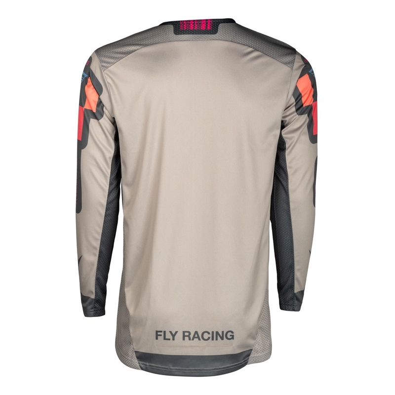 Motokrossitrikoo FLY Racing Lite Vice hall-roosa