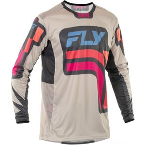 Motokrossitrikoo FLY Racing Lite Vice hall-roosa