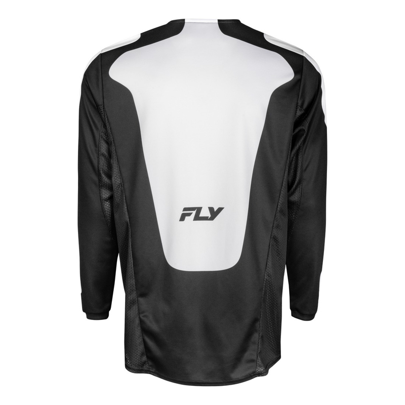 Motokrossitrikoo FLY Racing Kinetic Sym must ja valge