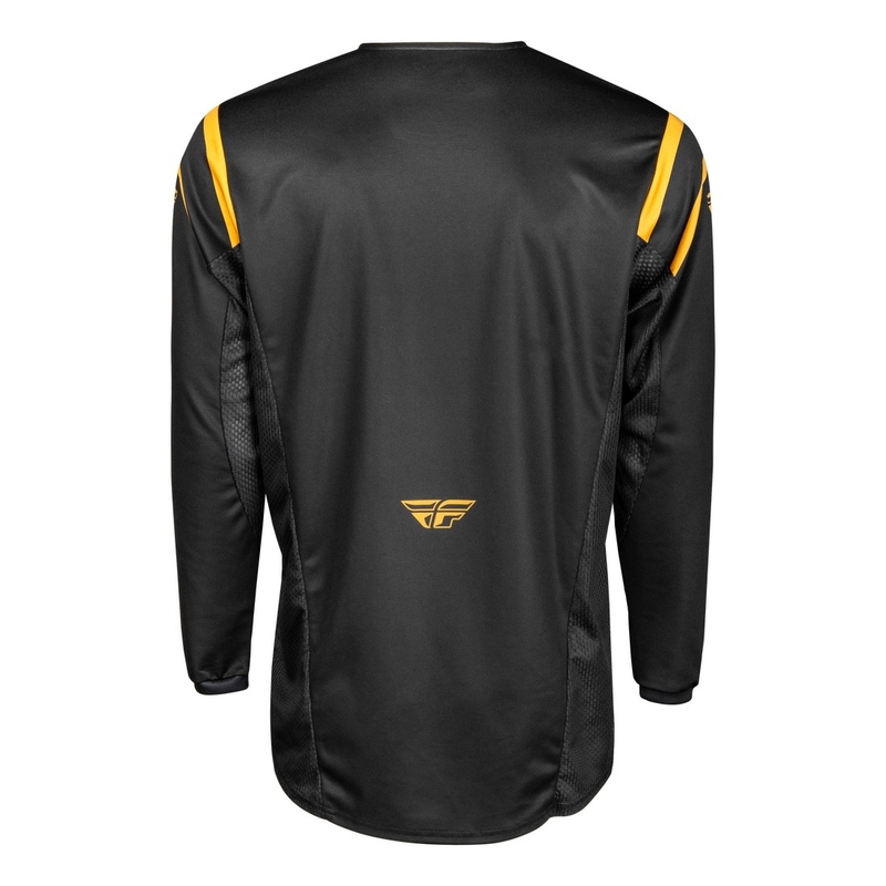 Motokrossitrikoo FLY Racing Kinetic Centre must-kuldne