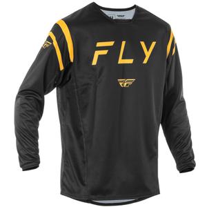 Motokrossitrikoo FLY Racing Kinetic Centre must-kuldne