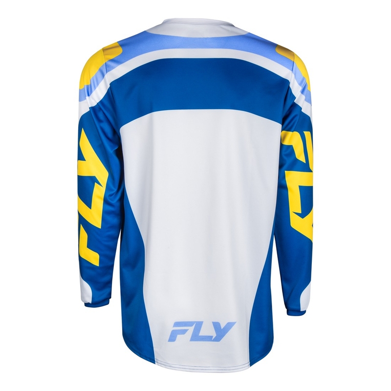Motokrossitrikoo FLY Racing F-16 valge-sinine-kollane