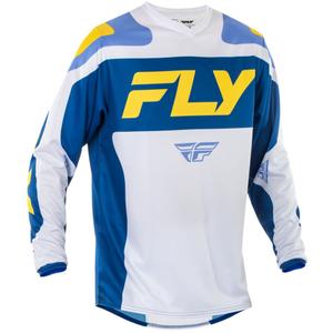 Motokrossitrikoo FLY Racing F-16 valge-sinine-kollane