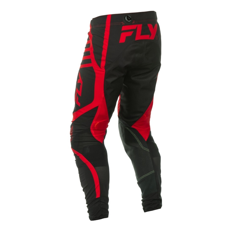 Motokrossi püksid FLY Racing Lite must-punane