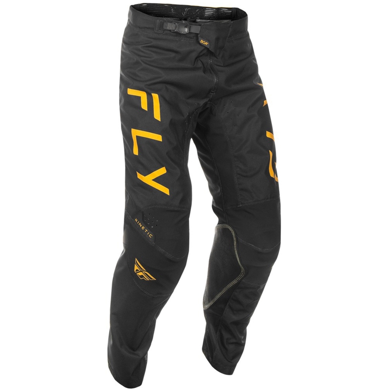 Motokrossi püksid FLY Racing Kinetic Centre must ja kuldne