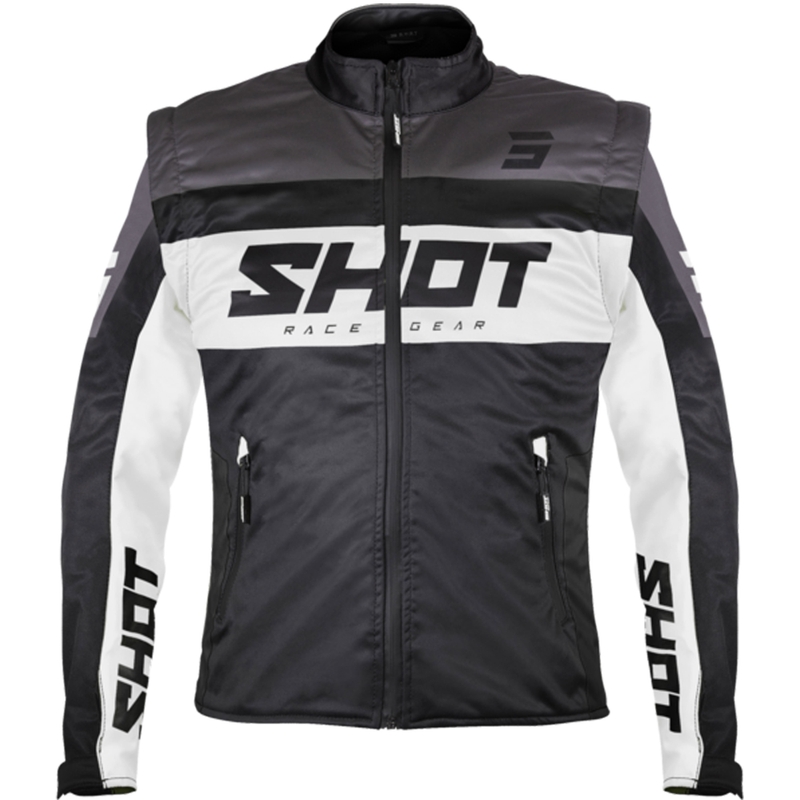 Softshell jakk Shot Softshell Lite must ja valge