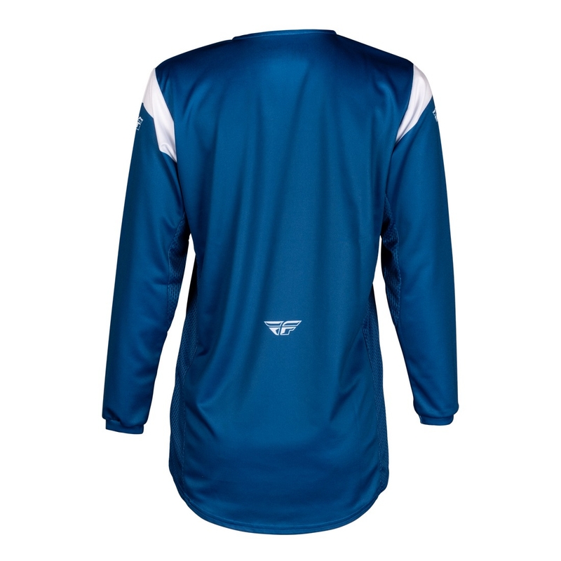 Laste motokrossitrikoo FLY Racing Kinetic Stoke sinine ja valge