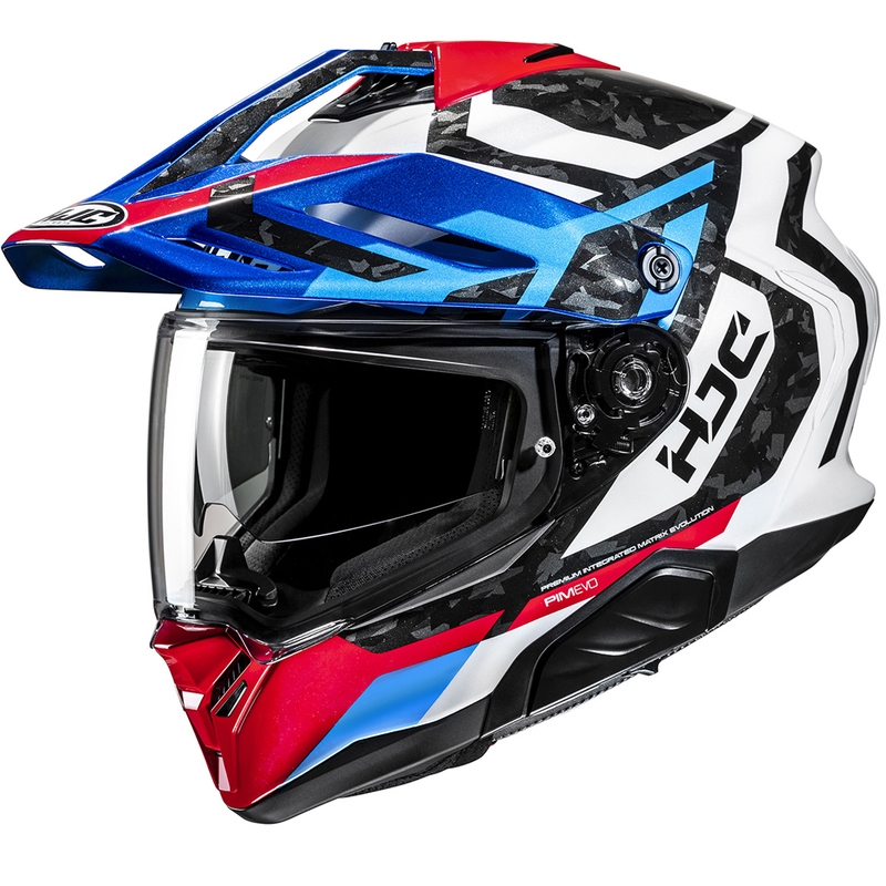 Enduro mootorratta kiiver HJC RPHA 60 Dakar MC21 sini-must-valge