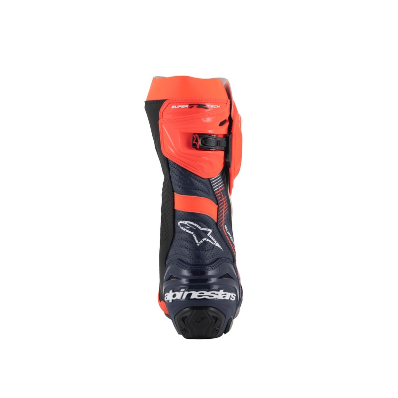 Alpinestars Supertech R Vented Limited Edition MM93 Marc Marquez fluo punane-sinine-mustad mootorratta saapad