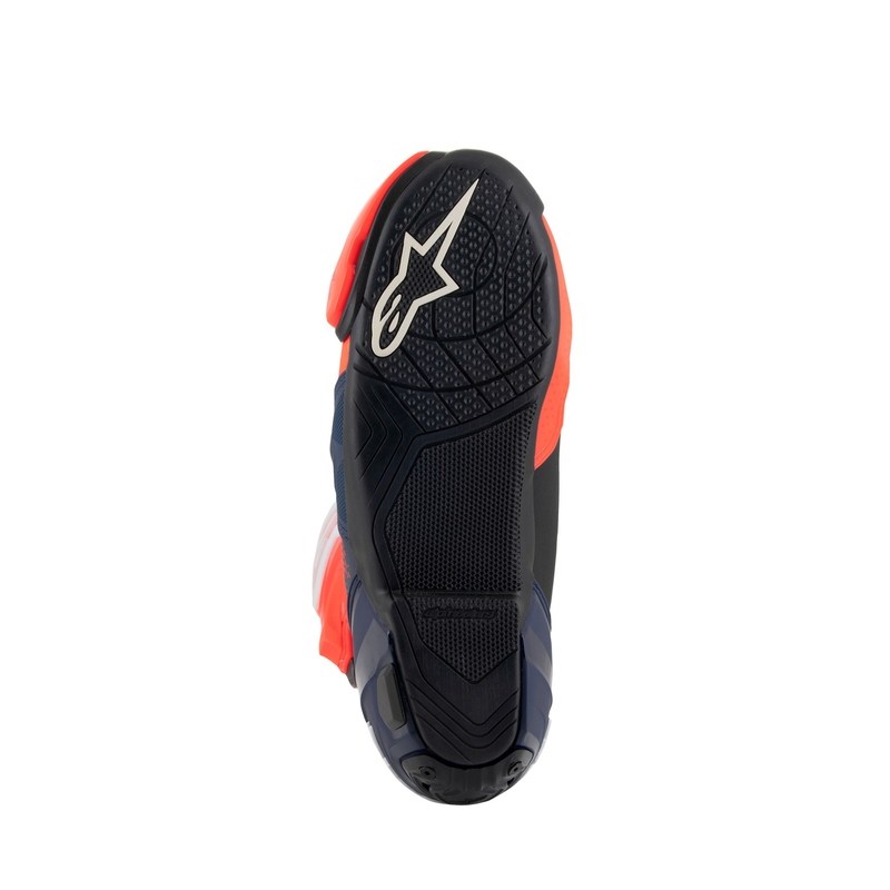 Alpinestars Supertech R Vented Limited Edition MM93 Marc Marquez fluo punane-sinine-mustad mootorratta saapad