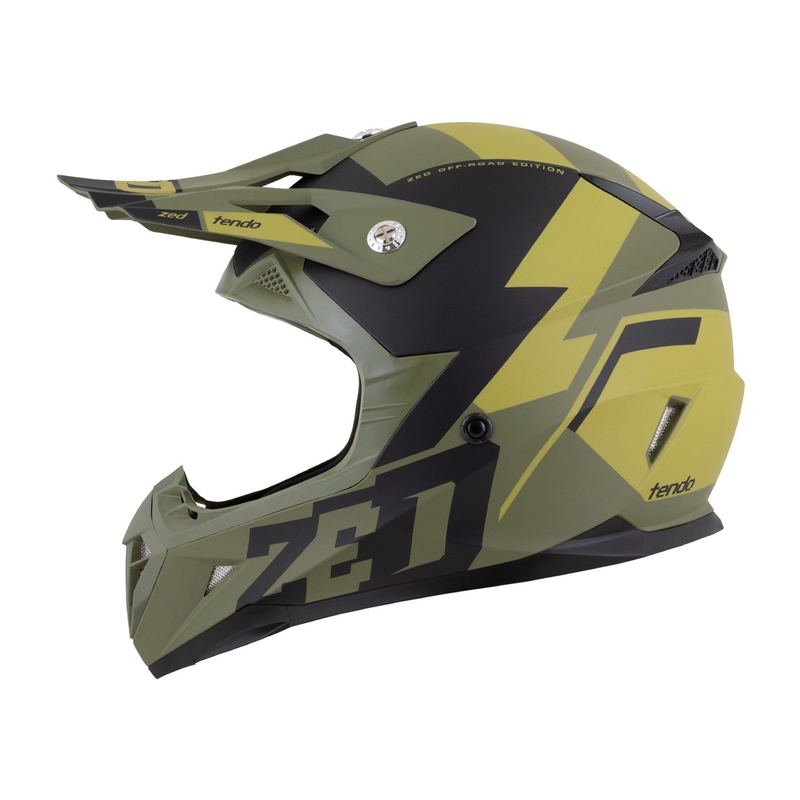 Motokross kiiver ZED X1.9 Tendo tumeroheline-heleroheline
