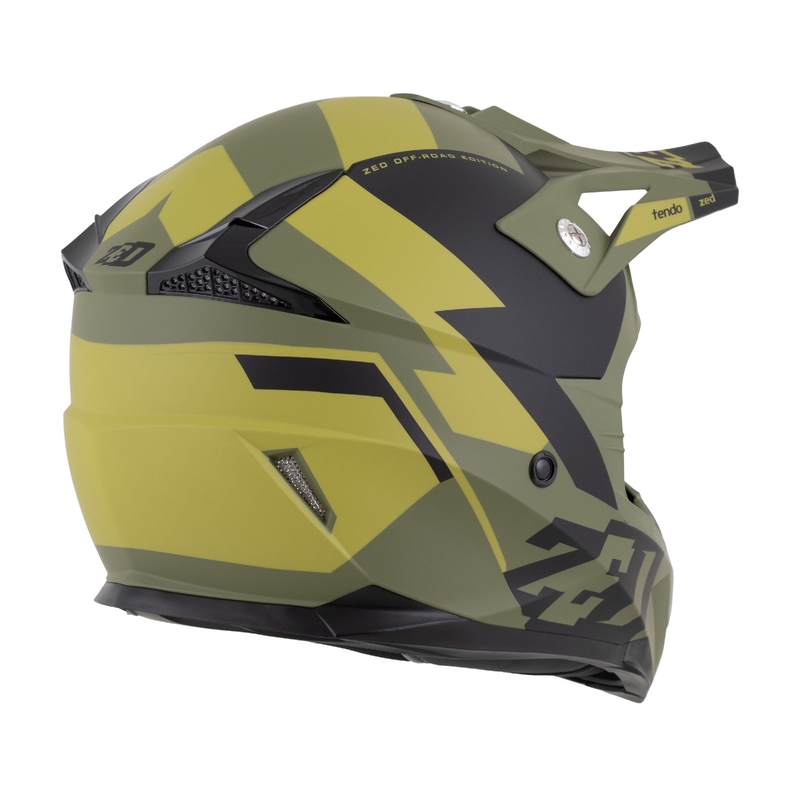 Motokross kiiver ZED X1.9 Tendo tumeroheline-heleroheline