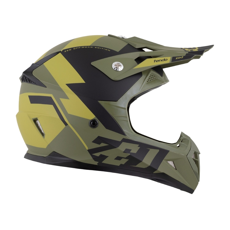 Motokross kiiver ZED X1.9 Tendo tumeroheline-heleroheline