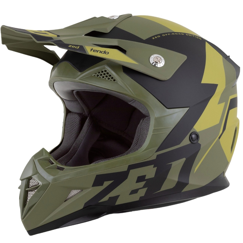 Motokross kiiver ZED X1.9 Tendo tumeroheline-heleroheline