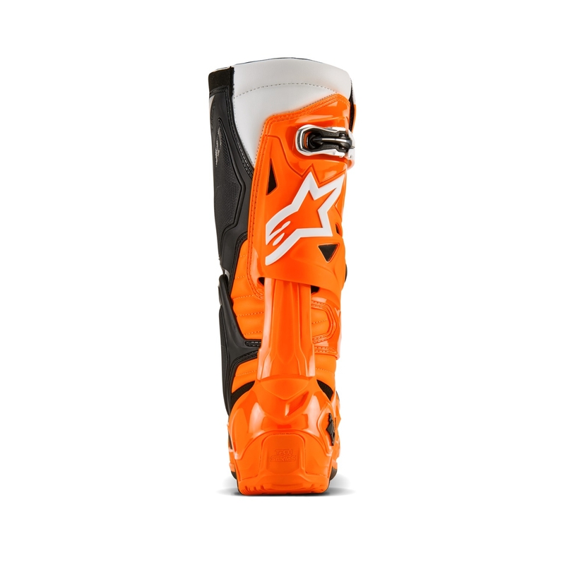 Alpinestars Tech 10 Enduro fluo oranž-must-valge mootorratta saapad