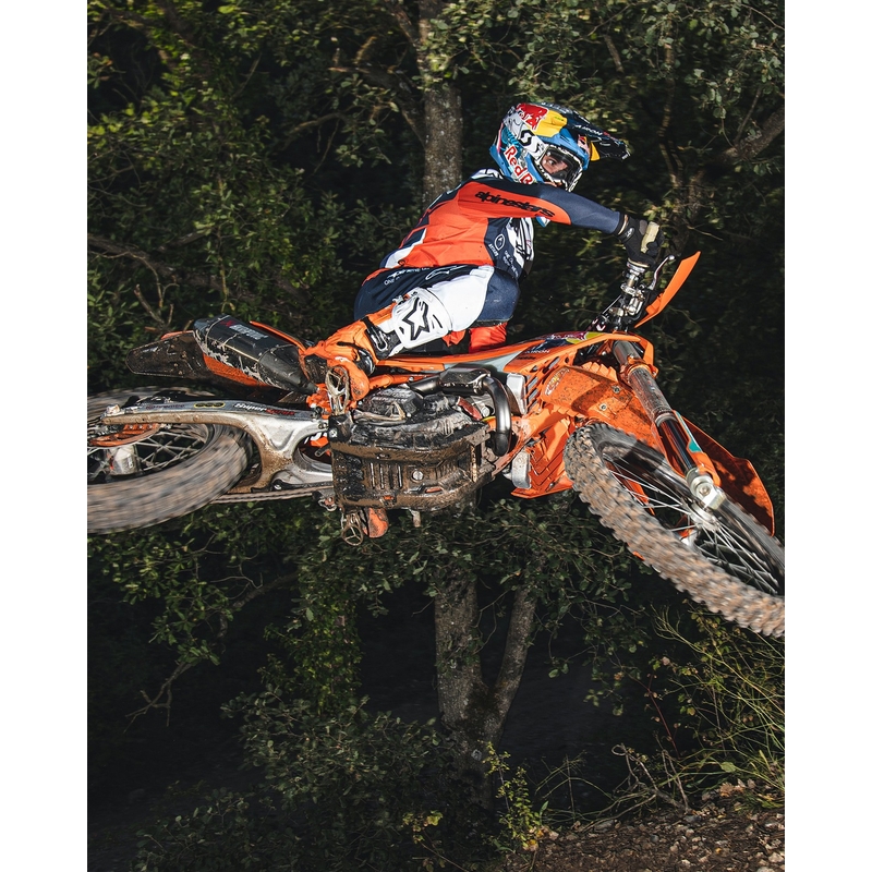 Alpinestars Tech 10 Enduro fluo oranž-must-valge mootorratta saapad