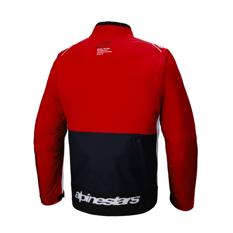 Alpinestars Lite Dura Softshell jakk must-punane-valge