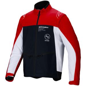 Alpinestars Lite Dura Softshell jakk must-punane-valge