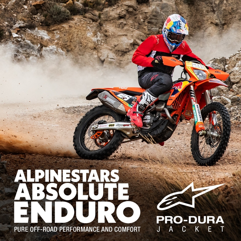 Alpinestars PRO-Dura must-punase-valge jope