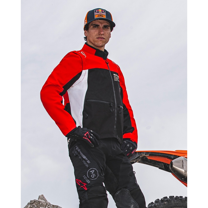 Alpinestars PRO-Dura must-punase-valge jope