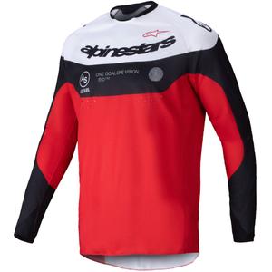 Alpinestars PRO-Dura motokrossitrikoo must-punane-valge