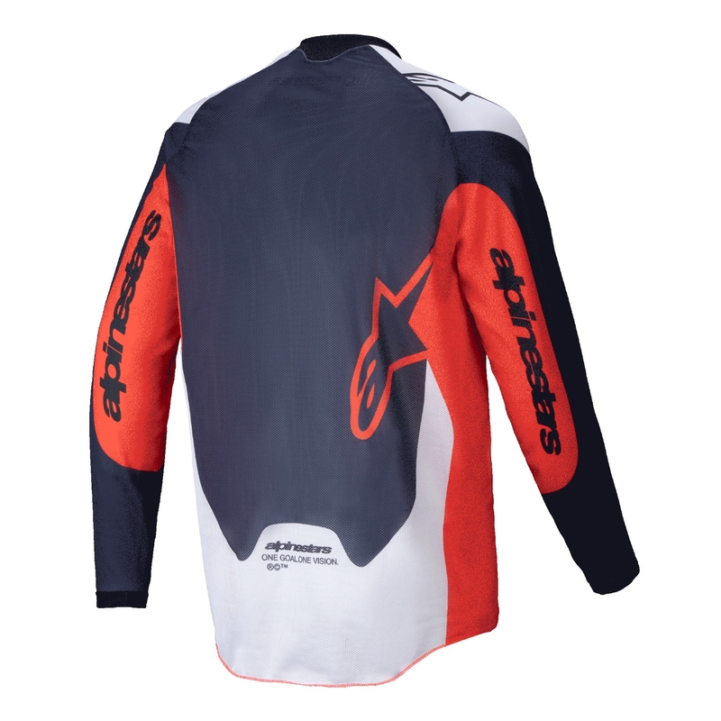 Alpinestars PRO-Dura motokrossitrikoo sini-oranži-valge