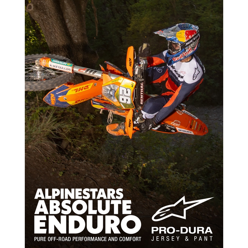 Alpinestars PRO-Dura motokrossitrikoo sini-oranži-valge