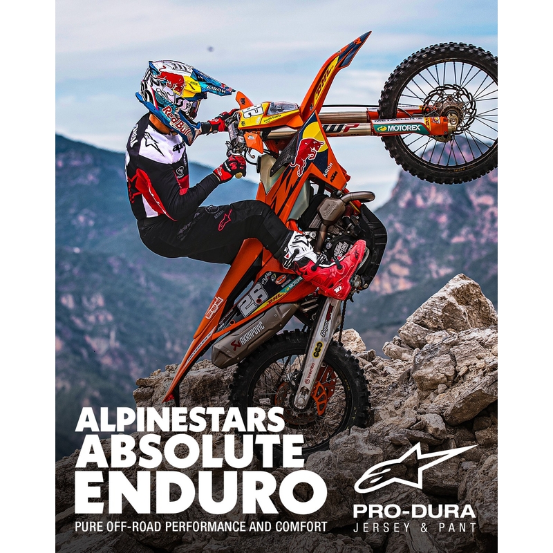 Alpinestars PRO-Dura motokrossipüksid must-valged