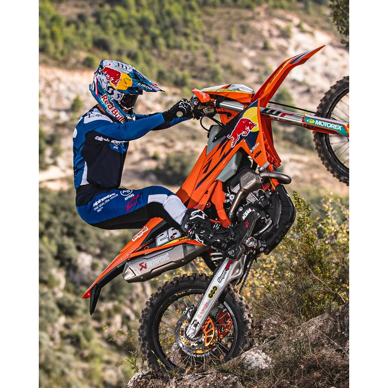 Alpinestars PRO-Dura motokrossipüksid sinine ja valge