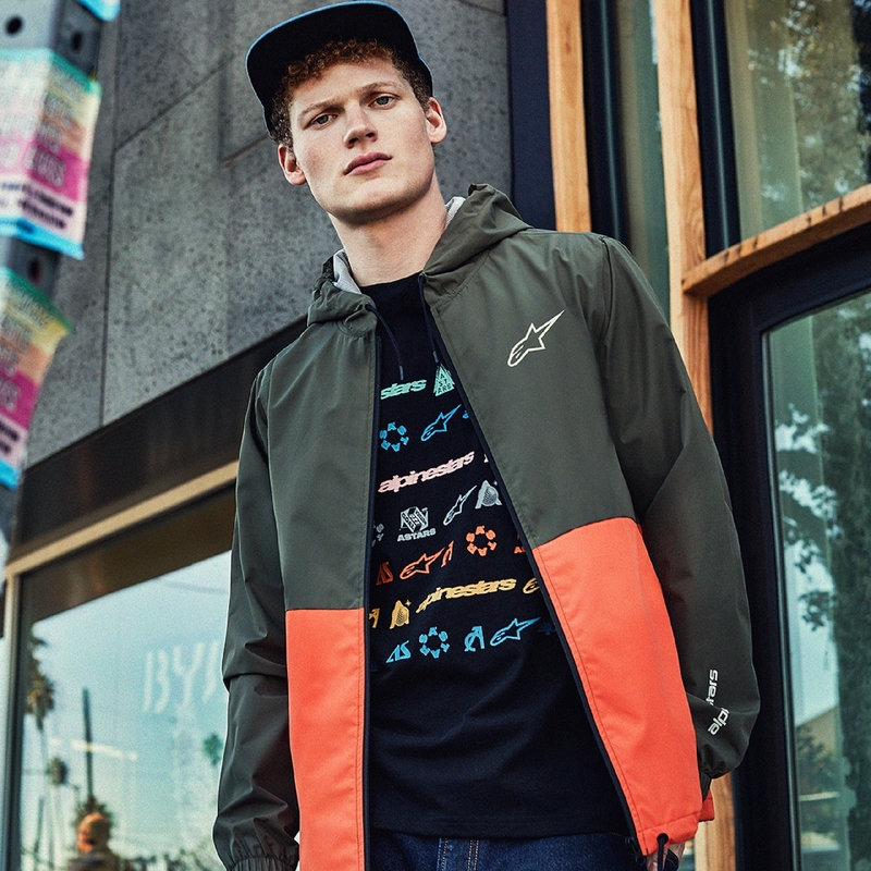 Alpinestars Speeded tuulejope roheline-oranž jakk