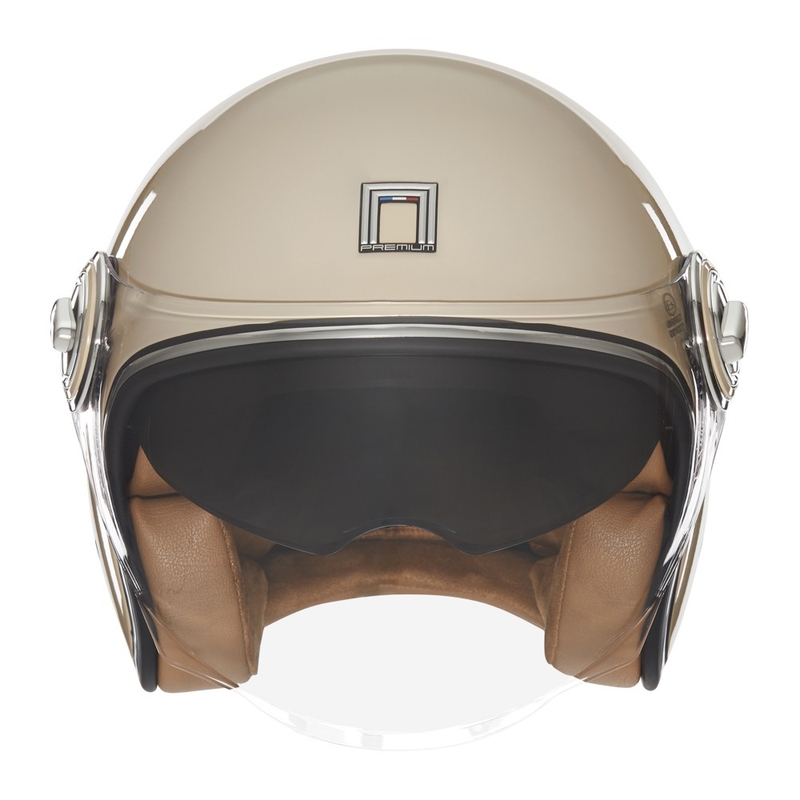 Avatud mootorratta kiiver NOX PREMIUM Heritage beež