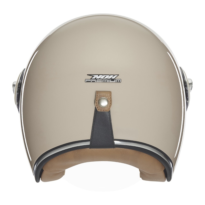 Avatud mootorratta kiiver NOX PREMIUM Heritage beež