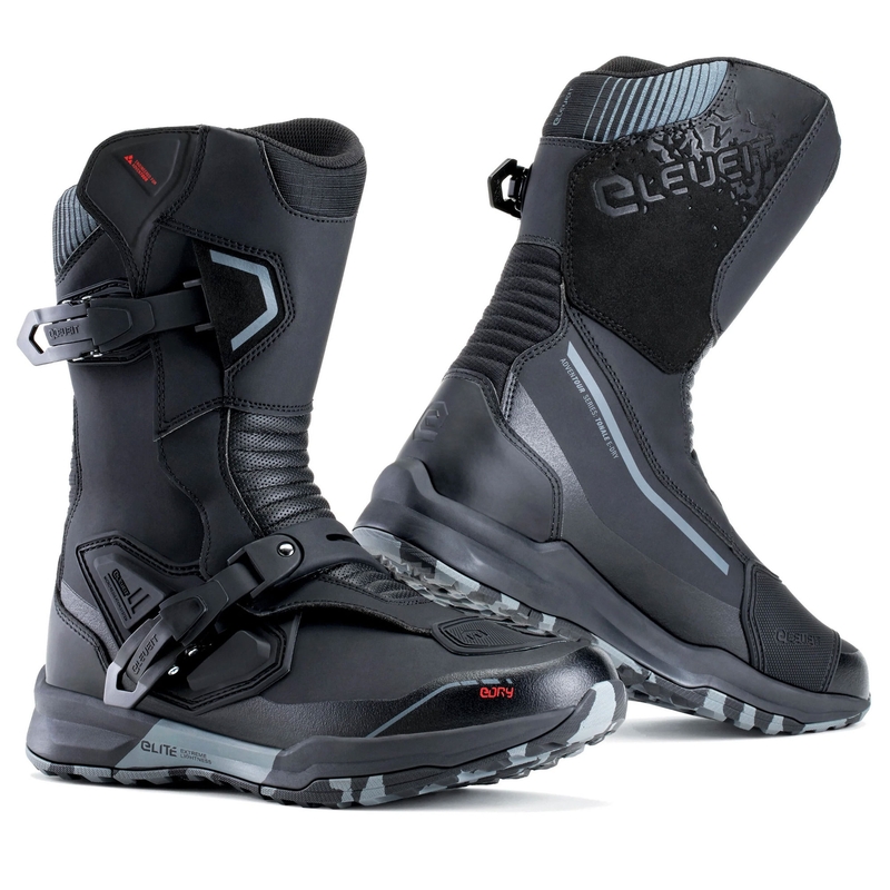 Eleveit TONALE WP mustad mootorratta saapad